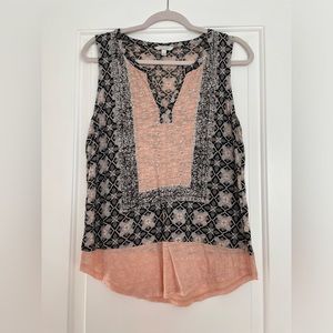 Lucky Brand - Women’s Cotton Tank Top with pattern - Size Large